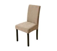 Housse de chaise de salle à manger jacquard épaisse à couverture intégrale, housses de chaise antidérapantes et résistantes à l'usure pour la salle à manger et la cuis(Size:2 Pieces,Color:Gris-marron)