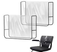 Housse de chaise de salon - 2 protections de siège carrées pour chaise de avec coussin renforcé | Housse de fauteuil pour résidence, camping-car, salle à manger, cinéma, hôtel, salle de banque