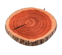 Housse de chaise décorative en forme de fruit - 40 cm - En peluche douce - Accessoire de jardin pour l'extérieur (bois)