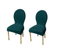 Housse de Chaise Design Moderne à Motif Diamant - Lot de 2, 4 ou 6 Pièces Housse Élastique en Jacquard pour Salle à Manger, Cuisine, Hôtel, Restaurant, Banquet et Café(A,2pcs(m))