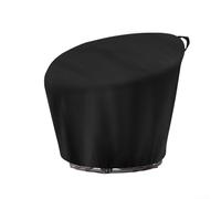 Housse de chaise d'extérieur en tissu Oxford 420D imperméable et résistant à la poussière, conçue pour meubles de jardin et de terrasse (132 x 51 x 89 cm, noir)