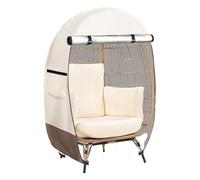 Housse de chaise Egg - Tissu résistant 420D, coupe-vent, ajustement sécurisé, coque antidérapante et résistante aux déchirures, housse de chaise de patio | Garde-meubles de Patio extérieur Portable, p