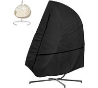 Housse de chaise en osier 600D à suspendre pour chaise de patio à suspendre avec support de protection - Convient pour une chaise jusqu'à 190 x 114 cm (L x l)