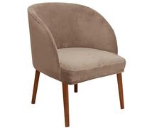 Housse de chaise en velours incurvé pour salle à manger, fête, hôtel, dossier rond moderne