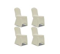 Housse de chaise extensible 4 pcs crème