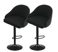 Housse de Chaise Extensible, Housse de tabouret de bar, housse de chaise à dossier court, housse de chaise pivotante avec dossier, housse de chaise de tabouret de bar extensible avec dossier rond, ac