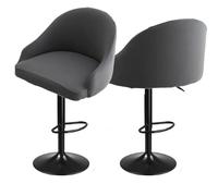 Housse de Chaise Extensible, Housse de tabouret de bar, housse de chaise à dossier court, housse de chaise pivotante avec dossier, housse de chaise de tabouret de bar extensible avec dossier rond, ac