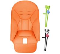 Housse De Chaise Haute, Coussin De Chaise Haute Respirant, Coussin De Chaise Haute Pour Bébé, Résistant À L'usure, Installation Facile, Beige/orange/ro-se/bleu/vert/noir/gris/pour En-fants