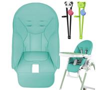 Housse de chaise haute - Housses de chaise haute en cuir synthétique pour | Housse de siège pour bébé, chaise de salle à manger pour , rembourrage doux avec deux paires de baguettes