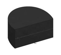 Housse de chaise longue anti-UV | Housses de chaise longue de patio | Sun Island Protection semi-circulaire pour meubles d'extérieur 420D Argenté