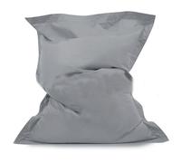 Housse de chaise longue d'extérieur imperméable pour piscine, pouf gonflable, canapé relaxant, 140 x 180 cm, gris clair, pouf flottant polyvalent pour confort au bord de la piscine