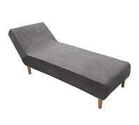 Housse de Chaise Longue en Velours, sans accoudoirs, pour Salon, intérieur, Meubles pour méridienne, Housse Lavable en Machine (Color : F)