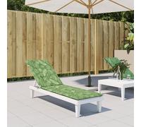 Housse de chaise longue motif feuilles tissu Oxford