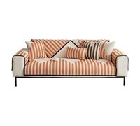 Housse de chaise longue personnalisable - 120 x 310 cm - Résistante aux taches pour enfants et animaux domestiques - Durable et élégante - Orange