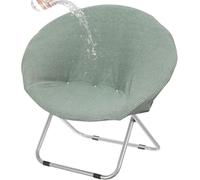 Housse De Chaise Lunaire Imperméable Coque De Fauteuil Rond Extensible Couverture Fauteuil Soucoupe Rond Pliant Intérieur/Extérieur(Light Green,Set of 1)