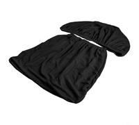 Housse de chaise pivotante pour sièges d'ordinateur avec ourlet élastique et construction en tissu doux respectueux de l'environnement (noir)