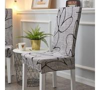 Housse De Chaise Style Simple Housse De Chaise Salle À Manger pour Un Ajustement Universel, Spandex Housse Chaise,Housses De Chaise De Salle À Manger Extensible