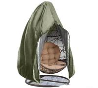 Housse de chaise suspendue en tissu Oxford pour œufs et balançoires, housse résistante aux intempéries offrant une protection contre la poussière, les feuilles et le gel (vert, 190T, 115 cm)