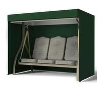 Housse De Chaise Suspendue Meuble Patio 3 Places | Housses de meubles de patio avec balançoire(Green)