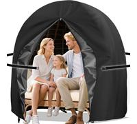 Housse de Chaise Suspendue pour balancelle à Double œuf, 240 x 203 cm, Housse de Support de Patio, Housse de balancelle en Osier pour Chaise Cocon