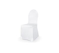 HOUSSE DE CHAISE TISSU ÉLASTIQUE MAT BLANC