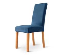 Housse de Chaise,Vaisselle Souple Et Élastique Housse de Chaise, Amovible Et Lavable, Idéale pour La Cuisine Et Le Salon, Bleu Roi, Lot de 2