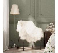 Housse de chaise - vidaXL - Peau de mouton islandaise - Crème - 70x110 cm - Style scandinave moderne
