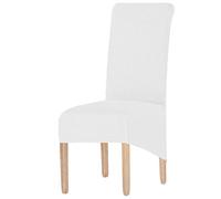 Housse De Chaise Xl De Salle A Manger 2/4/6 Pcs Chaise Housse De Protection, Couvre-siège élastique De Protecteur De Chaise Pour La Décoration De Fête De Banquet De Mariage (Crème Blanc, 4 pièces)