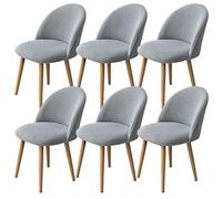 Housse De Chaises Salle À Manger Scandinave 6/4/2/1 pièces Extensible Housse De Chaise Arc De Coquille Jacquard Spande Couverture De Chaise Mariage Salon Hôtel Universelle ( Color : F , Size : 6PCS )
