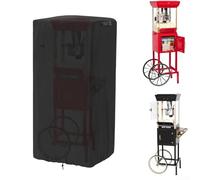 Housse de chariot à popcorn coupe-vent et imperméable avec deux boucles et cordon de serrage réglable, protégeant le chariot contre les intempéries extérieures (61 x 33 x 121,9 cm)