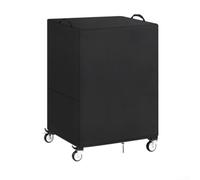 Housse de chariot AV imperméable et anti-poussière en tissu Oxford 210D coupe-vent avec cordon de serrage et poignée noire 63,5 x 48,3 x 101,6 cm pour chariots multimédias