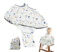 Housse de chariot de courses pour bébé, housse de chariot d'épicerie pour bébé - Capuche de protection douce pour poussette, garde de chaise de salle à manger portable pour