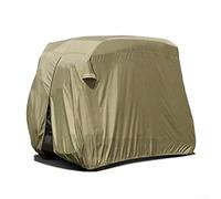 Housse de chariot de golf 210D Oxford imperméable à l'eau et à la poussière avec arrière pour accès pour chariot EZGO 2 passagers Jaune pour ion contre la pluie