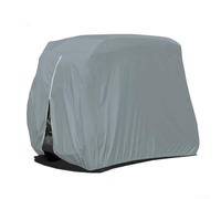 Housse de chariot de golf, 242 x 122 x 168 cm, tissu Oxford gris avec ajustement sécurisé et fermeture éclair facile d'accès pour une protection extérieure et un rangement pratique