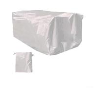 Housse de chariot de jardin pliable Oxford 420D - Bâche résistante aux intempéries, aux UV et à la pluie avec ourlet élastique pour camping, pique-nique et chariots (argenté)