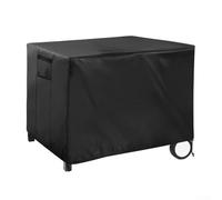 Housse de chariot de salle à manger d'extérieur compatible avec Royal Gourmet Table de travail mobile à double étagère 210D Oxford imperméable Protection de station de préparation des aliments Noir