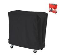 Housse de chariot en polyester - Housse imperméable pour chariot de glacière roulant, bandes réglables | 83,86 x 18,9 x 31,1 pouces, refroidisseur à glace avec sac à fermeture éclair, support de