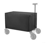Housse de chariot imperméable pour chariot pliable d'extérieur, Oxford 420D - Protection robuste contre la pluie, la neige et la poussière avec cordon de serrage et boucles, pour camping de 96,5 x
