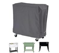 Housse de chariot - isotherme réglable avec revêtement imperméable, protection coffre à glace roulante | Caractéristique, contre la pluie et le soleil, housse anti-poussière extérieure pour boissons,