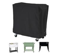 Housse De Chariot - Protecteur De Chariot Réfrigérant Réglable avec Revêtement Résistant Aux Intempéries | Anti-poussière pour Glacière De Fête À roulettes Résistante Aux UV avec Sac De Rangeme