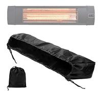 Housse de chauffage de terrasse murale - Housse de chauffage électrique 420D Oxford 420D étanche à la poussière pour intérieur et extérieur, garage, jardin, patio à suspendre - Noir - 91,4 x 24,1 x