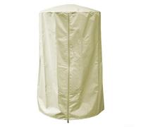 Housse de chauffage d'extérieur en forme de pyramide à gaz robuste avec matériau imperméable et résistant à la décoloration, design coupe-vent pour chauffages de terrasse à gaz (beige)