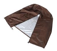 Housse de Chauffage Extérieur Ronde, Oxford, Café, Style Élégant | Protège Pluie Poussière, Forme Dôme, Pose Rapide, pour Jardins et Restaurants