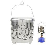 Housse de chauffage portable au propane - Hotte chauffante en acier inoxydable pour terrasse extérieure, utilisation sur terrasse et jardin, pare-vent et réflecteur de chaleur pour cuisinières à gaz