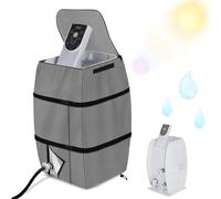Housse De Chauffage pour Spa, Couvercle De Pompe De Chauffage De Spa pour Spa, Anti-PoussièRe éTanche Housse De Spa Portable, Couvercle De Protection pour Piscine Et Voyage en Plein Air (Gris)