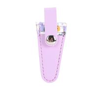 Housse de ciseaux en cuir PU, étui de protection, anti-poussière, résistant aux taches, gaine de ciseaux pour broderie, couture, accessoires d'artisanat, 1 pièce (Fleur violette bleue)