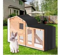 Housse de clapier triangulaire impermable pour lapins et cochons Inde, protection contre la pluie, la black 147x52x86cm bla CLAPIER
