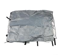 Housse de clapier triangulaire résistante aux intempéries pour protéger vos animaux de compagnie avec un tissu robuste (gris 180 x 52 x 86 cm)