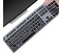 Housse de clavier à grande impression pour Dell KM636 KB216 KB216t KB216d KB216p Clavier filaire et sans fil, Dell Optiplex 5250 3050 3240 5460 7450 7050, Dell Inspiron Desktop 24" 27" 54000 5490 7790