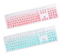 Housse de clavier anti-poussière en silicone imperméable pour clavier, protège contre les éclaboussures et la poussière